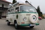 VW Bus T2 der Schlossbrauerei Hohenthann // Frontansicht Beifahrerseite