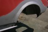 Fiat Spider // Hinterer Kotflügel Fahrerseite nach Sandstrahlen